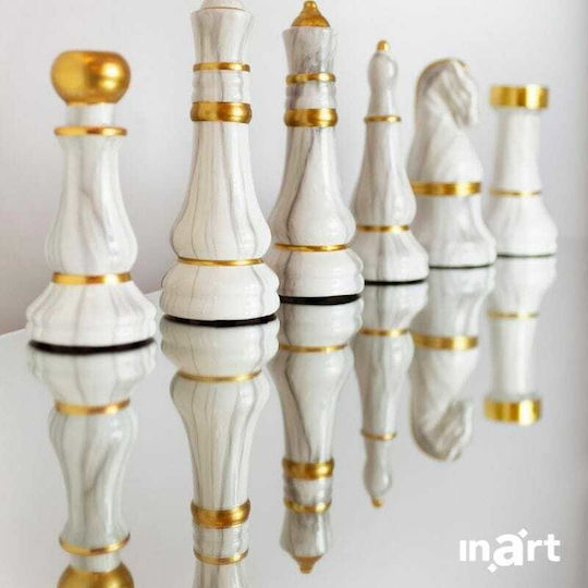 Inart Decorative Chess Piece made of Ceramic Material 11x11x22cm 1pcs