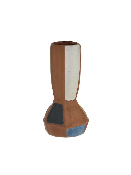 Inart Ceramic Vase Terracotta 10x10x20cm