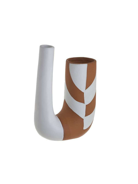 Inart Decorative Vase Terracotta Multicolour 15x7x20cm