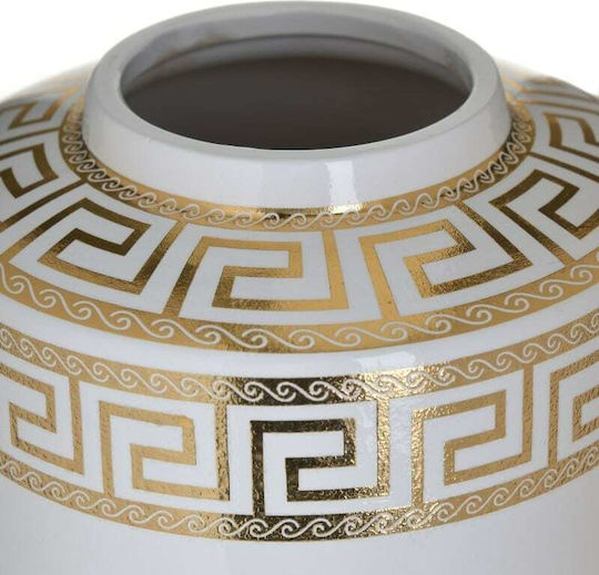 Inart Decorative Vase Meander White 18x18x27cm