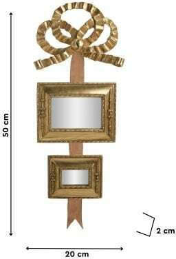 Inart 3-95-297-0040 Καθρέπτης Χρυσός 55x24cm Inart 3-95-297-0040 Καθρέπτης Χρυσός 55x24cm