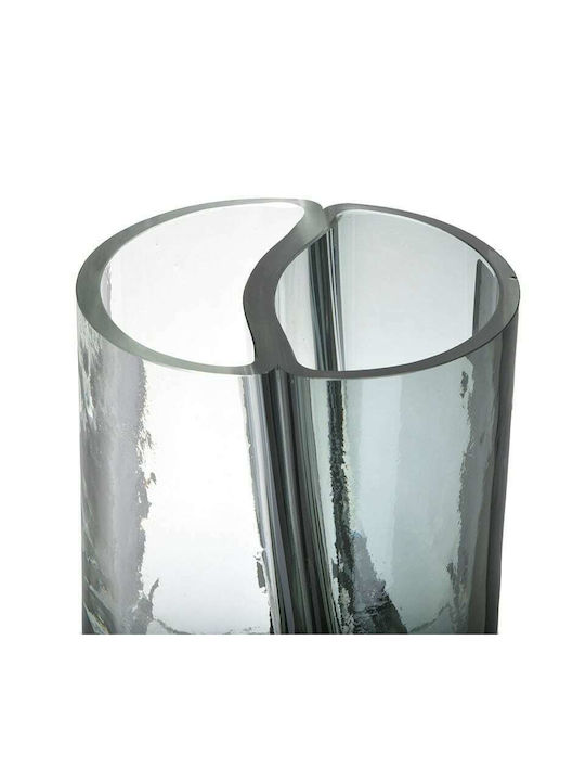 Inart Διακοσμητικό Βάζο Glas Grey 15x15x19cm 1Stück