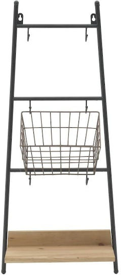 Inart Raft Lemn Capacitate 3 Negru 3-50-407-0014