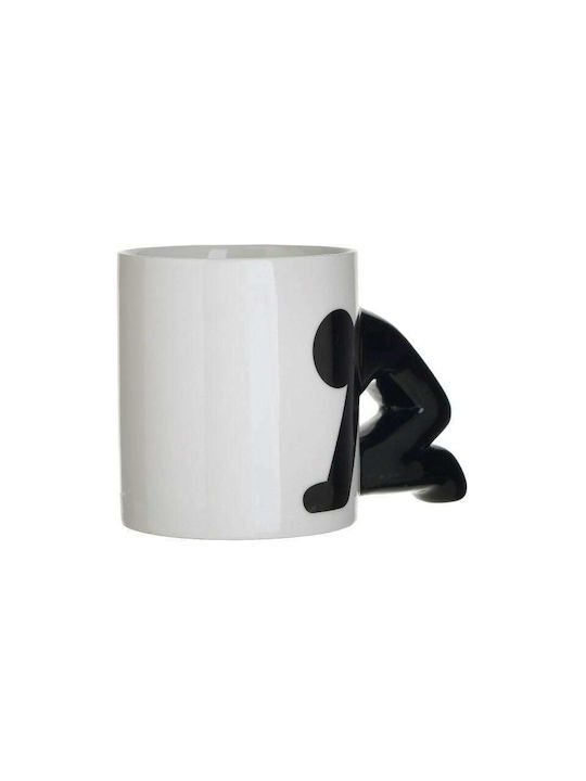 Inart Cană Ceramică Albă