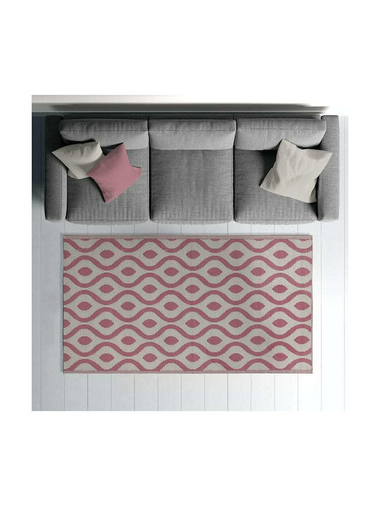 Click Teppich Rechteckig Synthetisch,Polyester/Cotton/Leather Pink - Purple