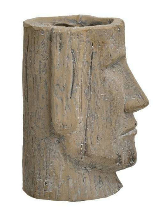Inart Übertopf Keramik Beige 20x20x26εκ.