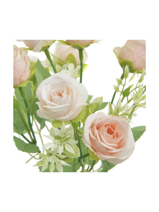 Inart Bouquet of Artificial Flowers Rose Pink 28cm