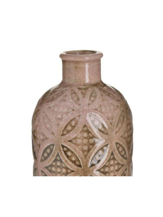 Inart Decorative Vase Brown 10x10x30cm