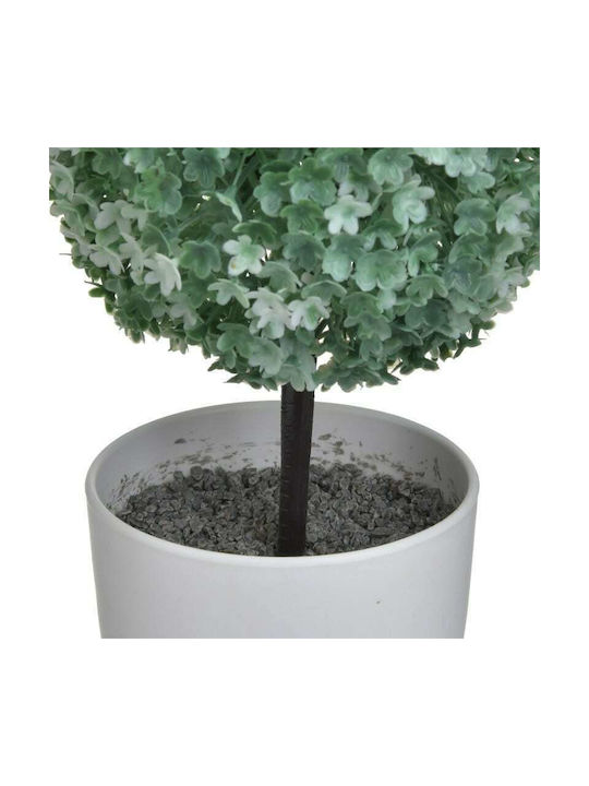 Inart Artificial Plant in Small Pot White/Green 25cm 1pcs