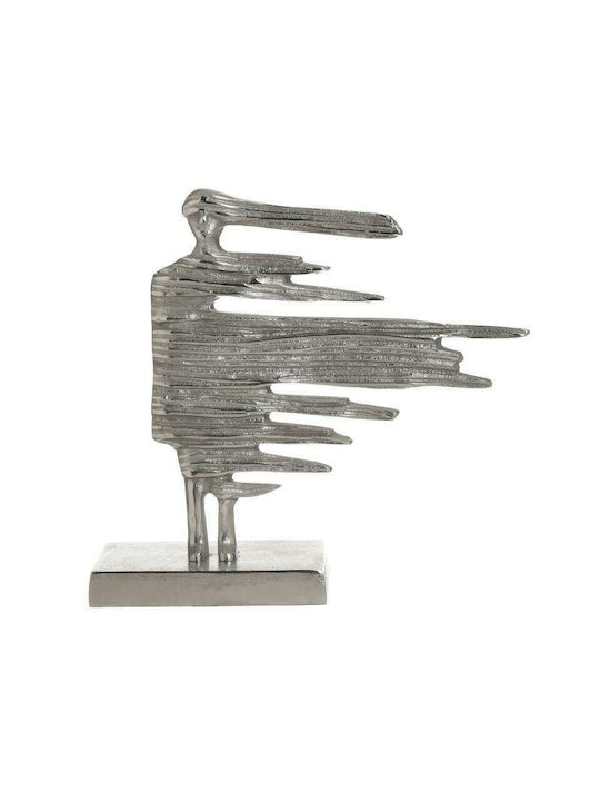 Inart Decorative Statuette made of Metal in Silver 26x8x28cm 1pcs