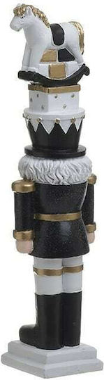 Inart Polyresin Christmas Nutcracker 34cm Black