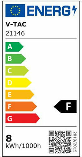 V-TAC LED Bulb 7.5W for Socket E27 and Shape T37 Cool White 660lm