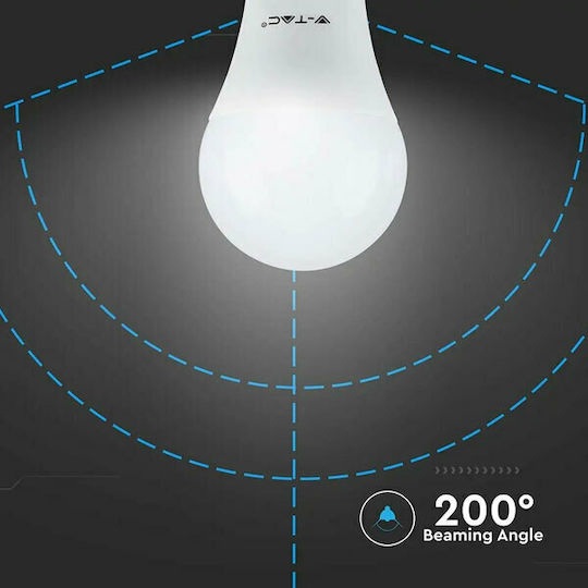 V-TAC Vt-2099 LED Bulb 8.5W for Socket E27 and Shape A60 Cool White 806lm