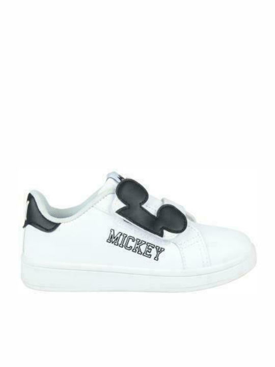 Disney Kids Sneakers with Scratch White