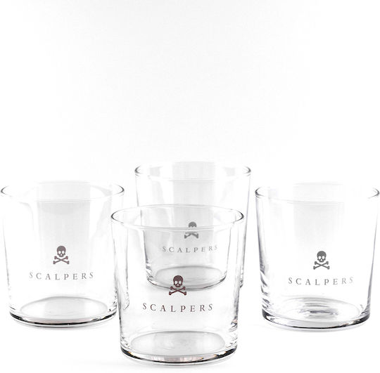 Scalpers Set of Glasses Water made of Crystal 4pcs