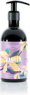 Quickgel Vanilla Feuchtigkeitsspendende Creme Körper mit Duft Vanille 300ml