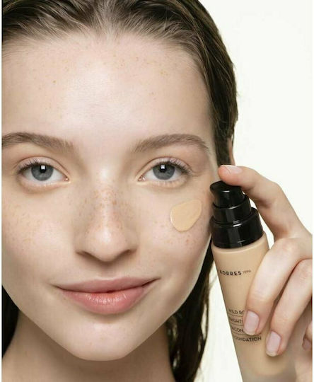 Korres Wild Rose Brightening Second-Skin Liquid Make Up SPF15 WRF1 30ml