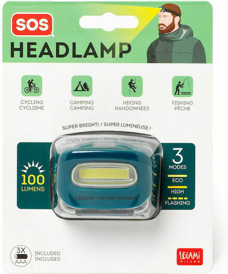 Legami Milano Headlamp LED with Maximum Brightness 100lm