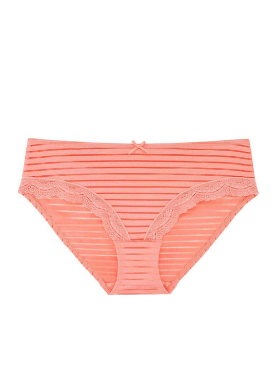 Hipster Ida Women's Boxer 2Pack with Lace Beige/Pink