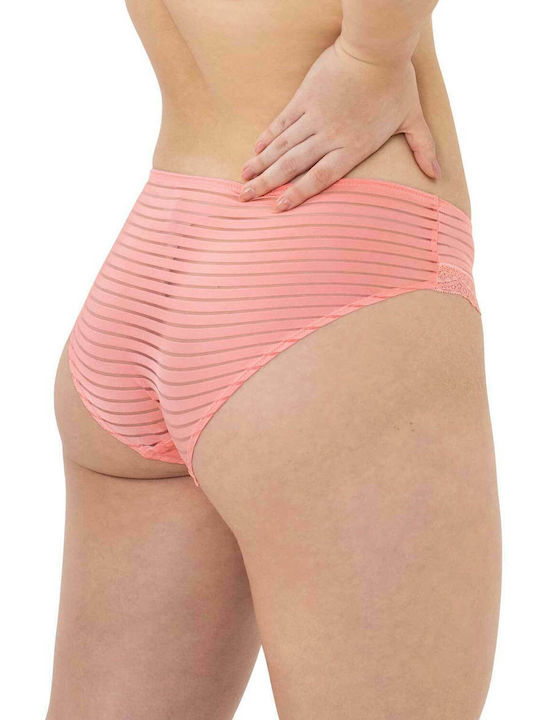 Hipster Ida Women's Boxer 2Pack with Lace Beige/Pink