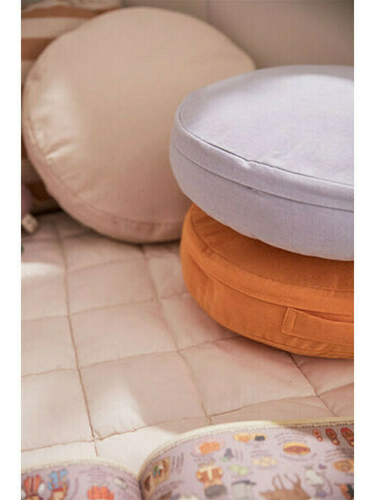 Kids Concept Kids Round Throw Pillow 40cm White