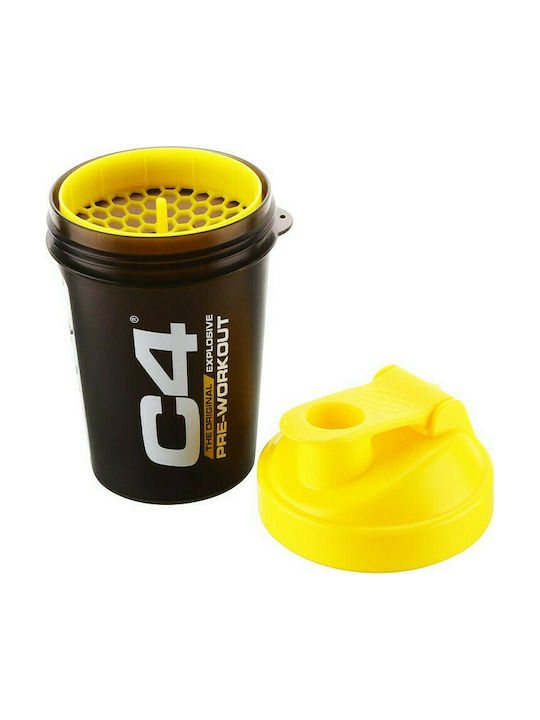 Cellucor C4 Solid Plastic Protein Shaker 400ml Black