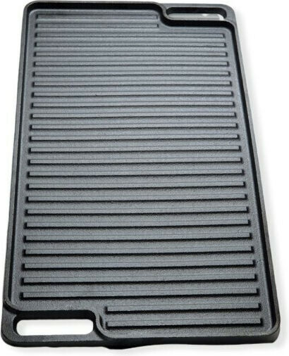 Thermogatz Baking Plate Double Sided with Cast Iron Flat & Grill Surface No 7 46x26cm