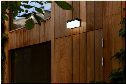 Lutec Fran Street Solar Light 9.7W 800lm Warm to Cool White with Motion Sensor IP44 18cmx7.9cmx9.1cmcm