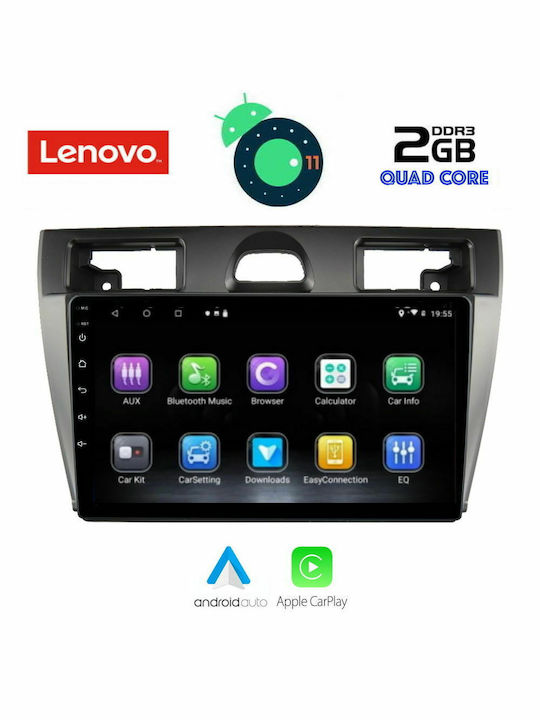 Lenovo Ηχοσύστημα Αυτοκινήτου για Ford Fiesta 2005-2008 (Bluetooth/USB/WiFi/GPS) με Οθόνη Αφής 9"