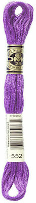 DMC Thread Embroidery Μουλινέ 117 Cotton in Purple color 8m Violet Medium