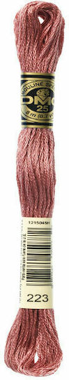 DMC Thread Embroidery Mouliné 117 Cotton in Pink color 8m Shell Pink Light