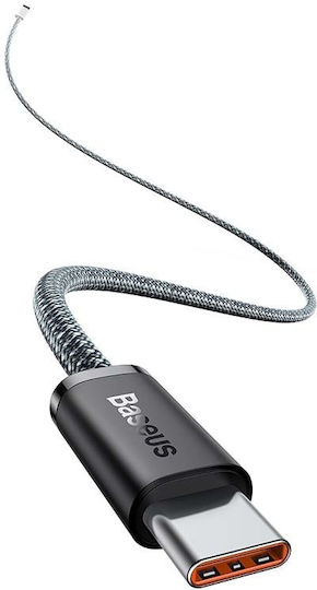 Baseus Cablu USB 2.0 Dinamic Împletit / Regular USB-C Masculin - USB-C 100W PD Gri 1m CALD000216