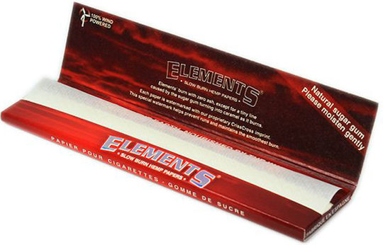 Elements Red Foițe de Țigări Rulate Slim King Size 33 foi 1buc
