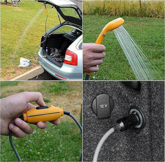 Compass Ηλεκτρική Ντουζιέρα Αυτοκινήτου για Camping 12V