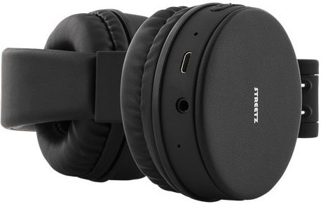 Streetz HL-BT400 Ασύρματα / Ενσύρματα On Ear Ακουστικά με 22 ώρες Λειτουργίας Μαύρα