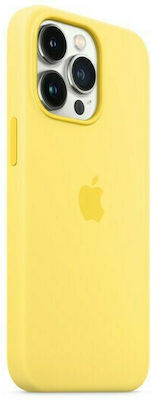 Apple Silicone Case With MagSafe Umschlag Rückseite Silikon Lemon Zest (iPhone 13 Pro) MN663ZM/A