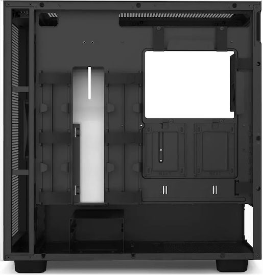NZXT H7 Flow (2022) Геймърско бюро Midi Tower Компютърна кутия със страничен прозорец Matte White/Matte Black