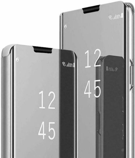 Clear View Book Πλαστικό Ασημί (Galaxy A51)