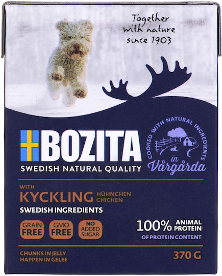Bozita Wet Food for Puppies in Pouches with Chicken Grain-Free & Gluten-Free 370gr
