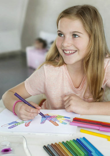 Faber-Castell Connector Felt-Tip Pens Μαρκαδόροι Ζωγραφικής Πλενόμενοι Σετ 80 χρώματα