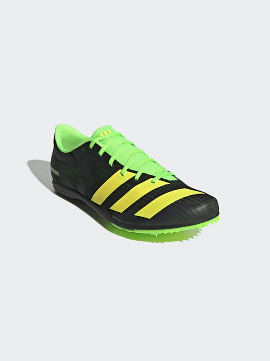 Adidas Distancestar Αθλητικά Παπούτσια Spikes Core Black / Beam Yellow / Solar Green