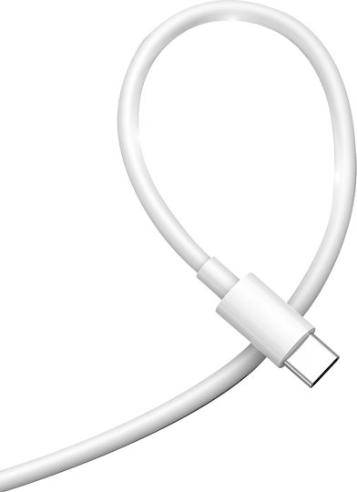 Xipin LX46 USB 2.0 Cable USB-C Male - USB-C 100W PD White 1.5m