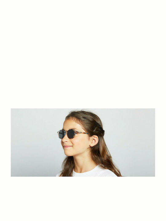 Izipizi Round Kids Sunglasses Blue Tortoise for 5-10 Years