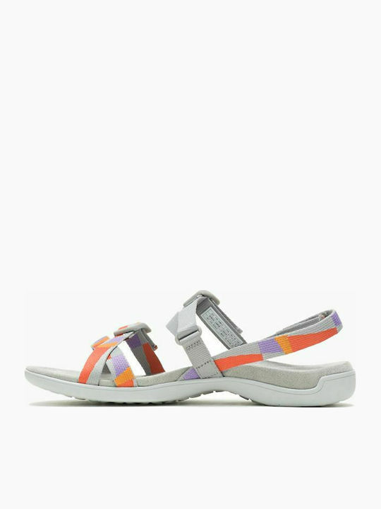 District 3 Backstrap Web Γυναικεία Σανδάλια Sporty Γκρι