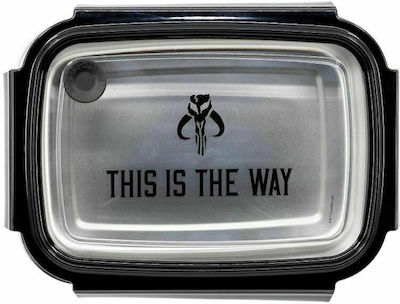 Stor Star Wars The Mandalorian Kids Lunch Stainless Steel Box 1.02lt Black