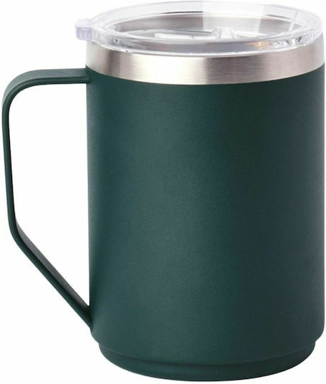 Emerson Metallic Mug With Lid Green Emerson Metallic Mug With Lid Green