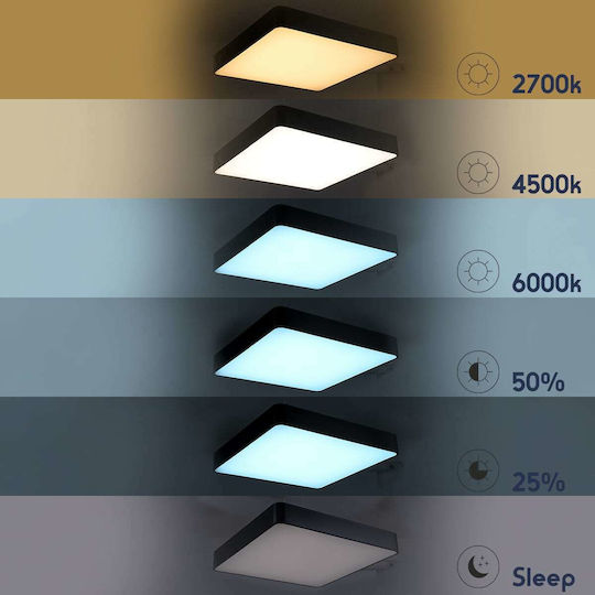 GloboStar Kamala Κρεμαστό LED Panel 75W με Θερμό Λευκό Φως 2700K