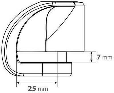 Lampa Stone XS Κλειδαριά Δισκόφρενου Μοτοσυκλέτας με Διάμετρο Πείρου 5.5mm Μαύρο Χρώμα