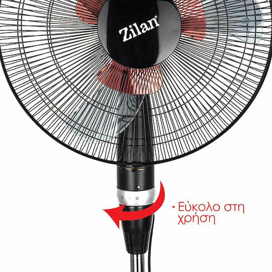 Zilan Zilan Pedestal Fan 60W Fan Diameter 40cm Black