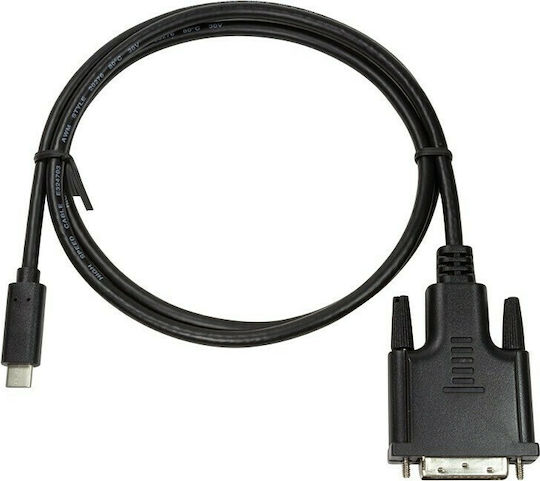 LogiLink Video Cable USB-C Male - DVI-D Black 1.8m UA0331